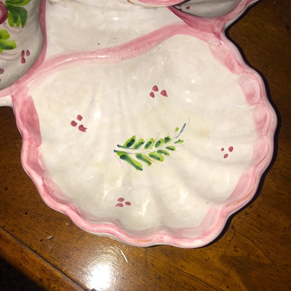 VINTAGE Italian Pottery Ceramic Decorative Serving Dish or Jewelry Tray - Picture 9 of 14